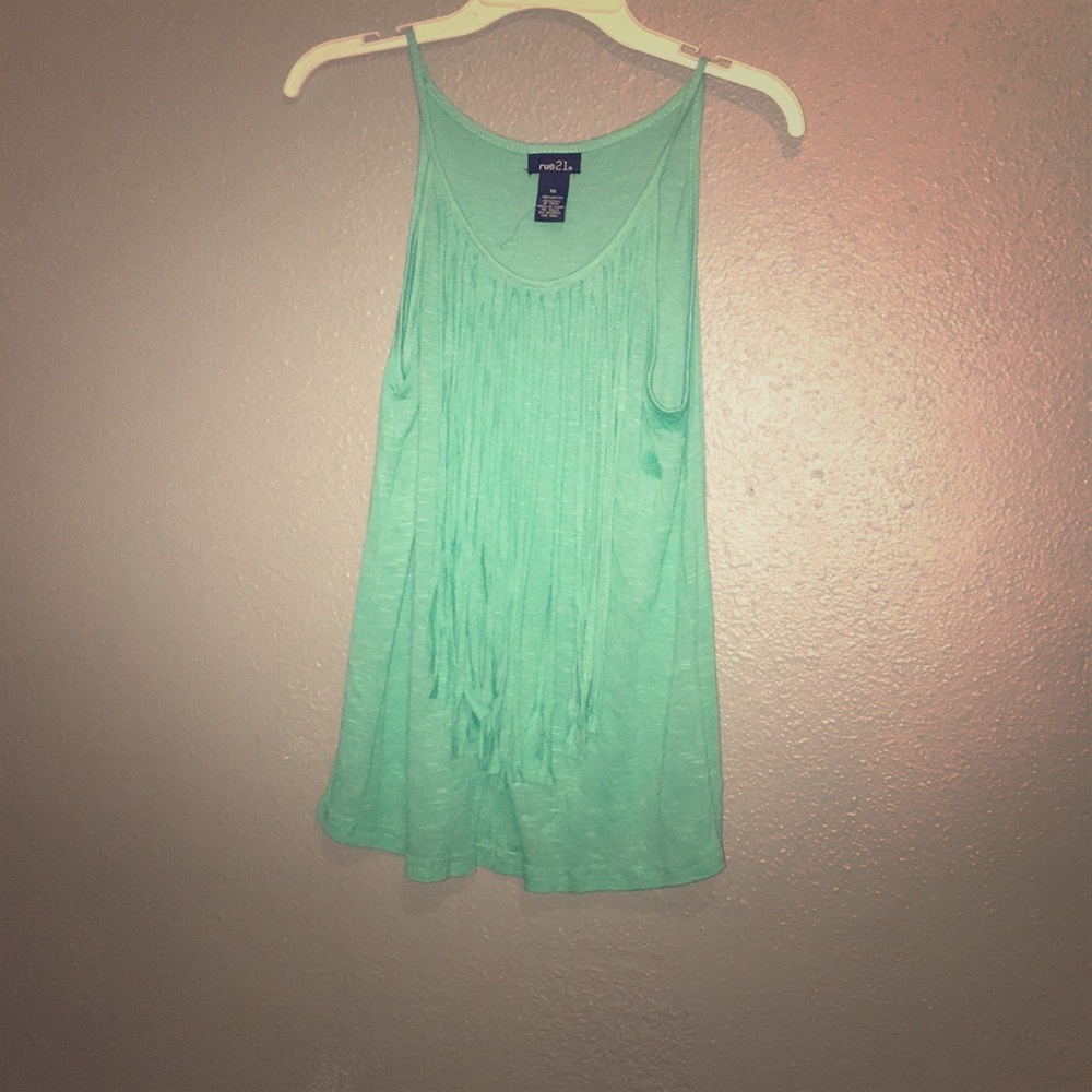 Turquoise tank top